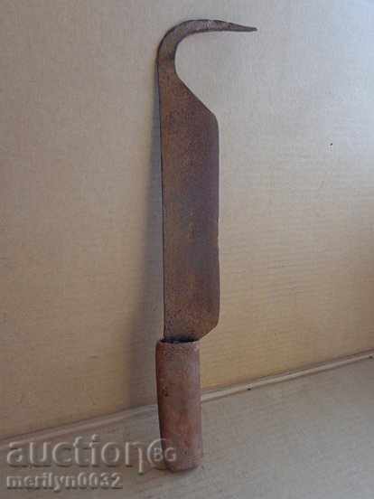 Delivery of An old tool, an instrument, a hand forged cutter, a chopper, a machete