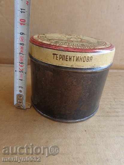 Auction Metal Box Parket Early Social 50th of the 20th Century Auction Metal Box Parket Early Social 50th of the 20th Century