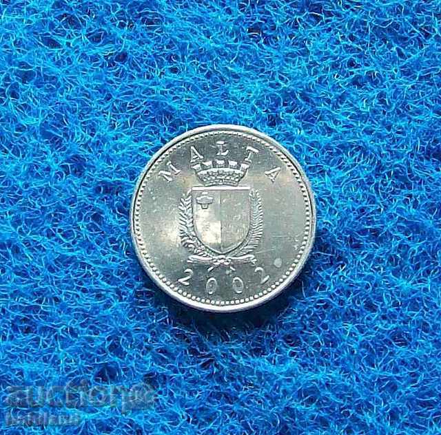 Malta-2 cents 2002