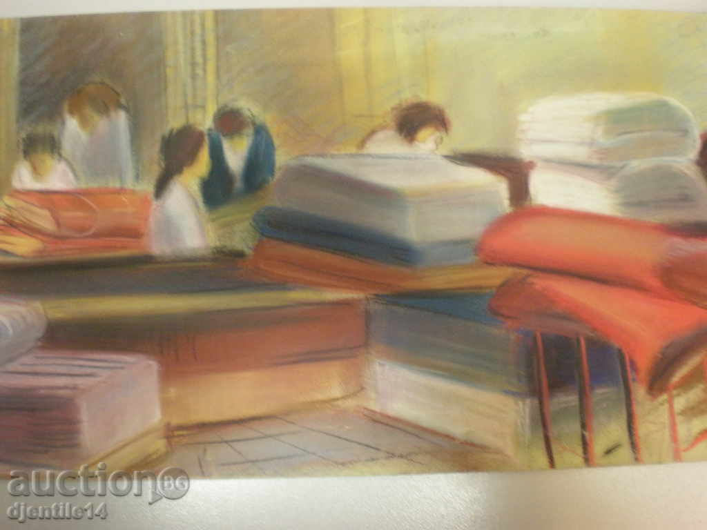 painting, pastel-paper. with price 40.00 BGN | € 20.45 painting, pastel-paper. with price 40.00 BGN | € 20.45