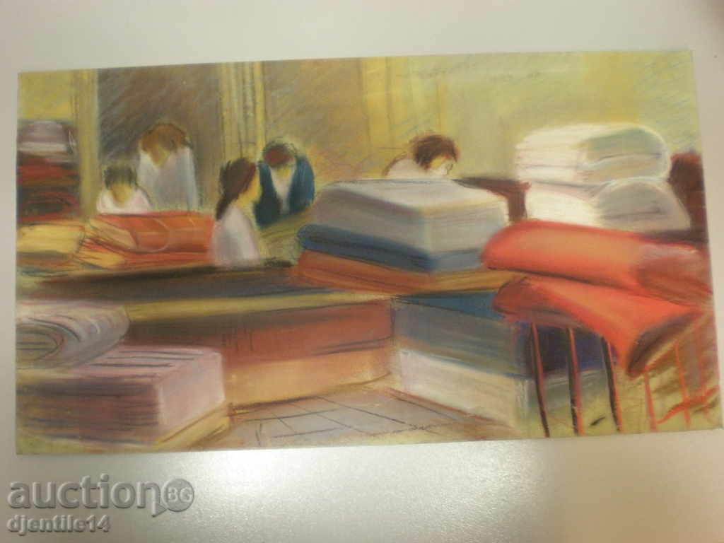 картина,пастел-хартия.