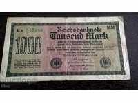 Bancnota Reich - Germania - 1000 de mărci 1922