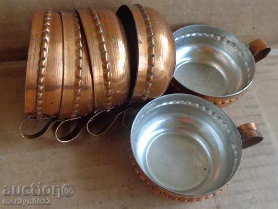 Copper pots cups coffee cup bakery service - 6 Copper pots cups coffee cup bakery service - 6