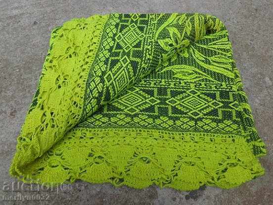 Auction Wool woven blanket cover lace bed NOT USED Auction Wool woven blanket cover lace bed NOT USED