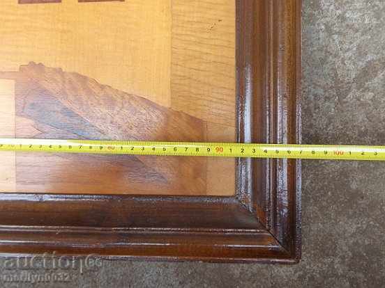 Delivery of Picture in a wooden frame "Tarnovo ul.Gurko" INTARZIA landscape Delivery of Picture in a wooden frame "Tarnovo ul.Gurko" INTARZIA landscape