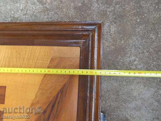 Picture in a wooden frame "Tarnovo ul.Gurko" INTARZIA landscape - 5 Picture in a wooden frame "Tarnovo ul.Gurko" INTARZIA landscape - 5