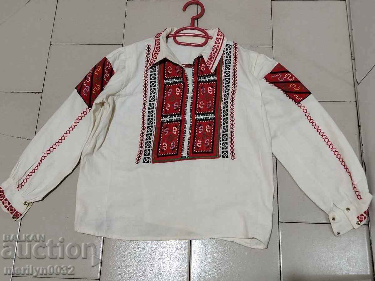 Children's shirt with Bulgarian embroidery, folk costume, embroidery with price 129.00 BGN | € 65.96 Children's shirt with Bulgarian embroidery, folk costume, embroidery with price 129.00 BGN | € 65.96