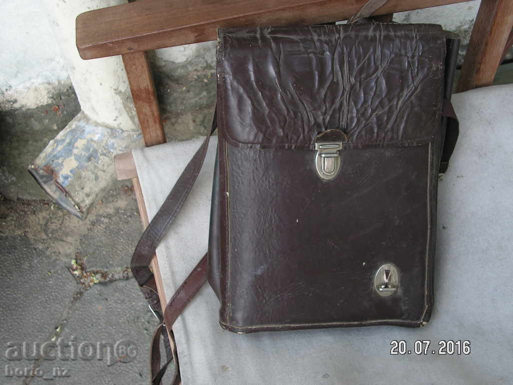 6661. СТАРА ВОЕННА ОФИЦЕРСКА КОМАНДИРСКА ЧАНТА ОТ СОЦА - 5