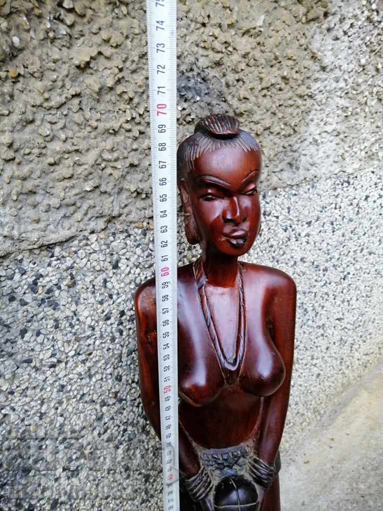 Auction Statue of mahogany, figure, statue, figure, plastic 70 cm Auction Statue of mahogany, figure, statue, figure, plastic 70 cm