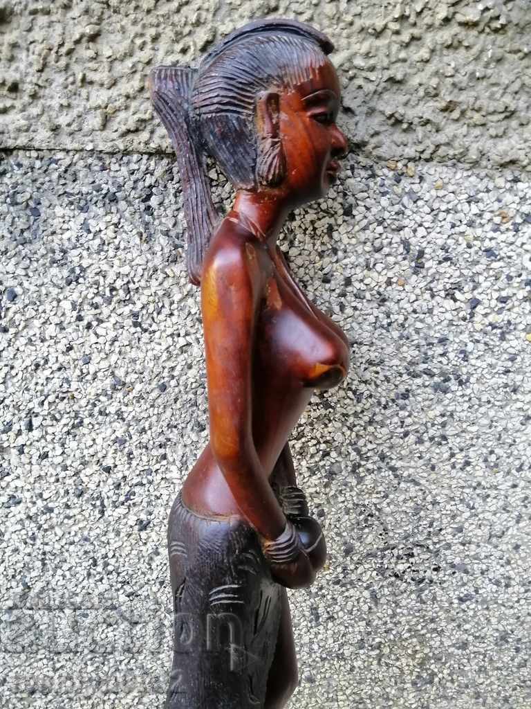 Statue of mahogany, figure, statue, figure, plastic 70 cm - 5 Statue of mahogany, figure, statue, figure, plastic 70 cm - 5
