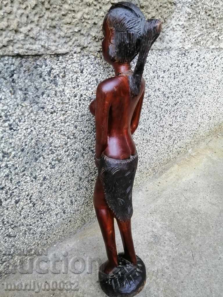 Statue of mahogany, figure, statue, figure, plastic 70 cm - 7 Statue of mahogany, figure, statue, figure, plastic 70 cm - 7