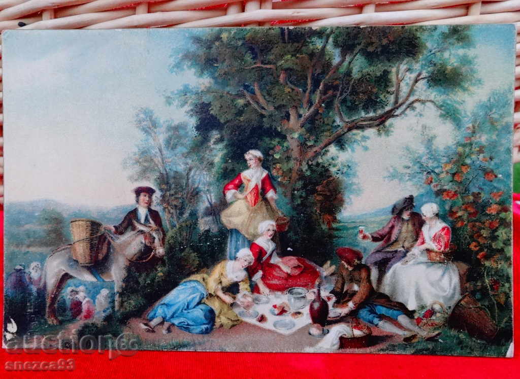 Old German painted postcard. with price 1.50 BGN | € 0.77 Old German painted postcard. with price 1.50 BGN | € 0.77