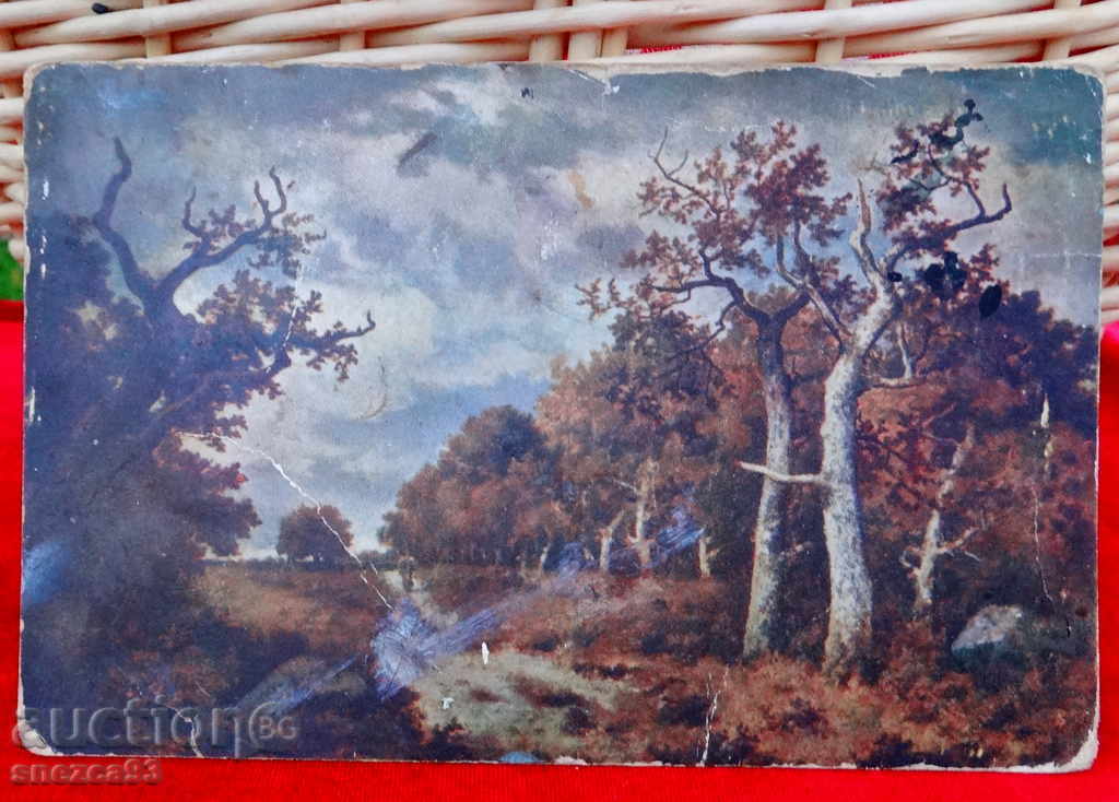 Vechi pictat carte poștală Forest.