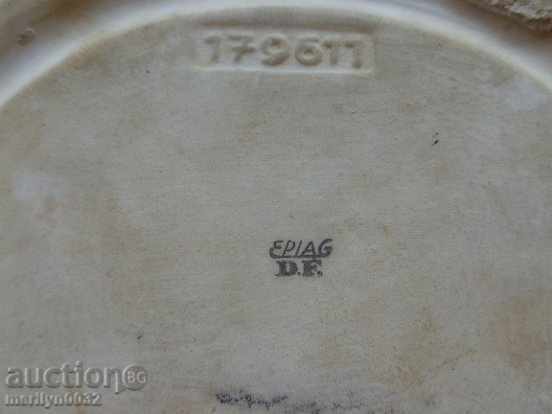 Delivery of Old porcelain picture, porcelain, beginning of the twentieth century