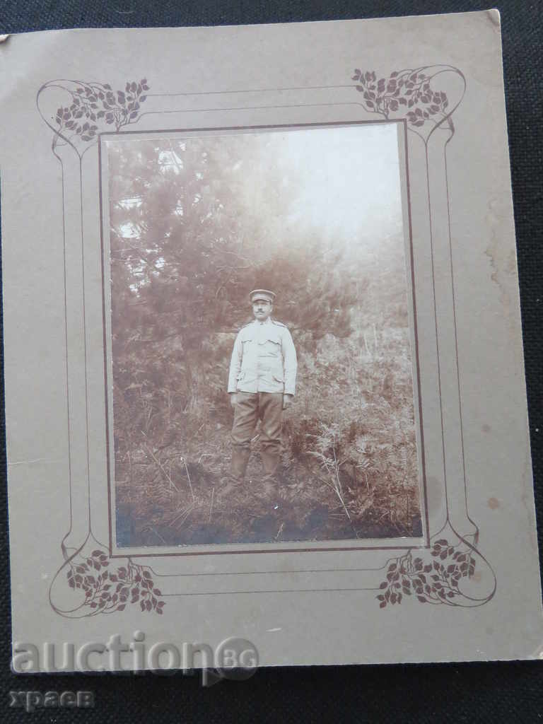 OLD PHOTO - CARDBOARD MILITARY - 1917 - 0017