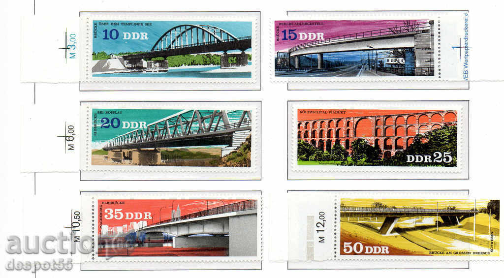 1976. GDR. Bridges.