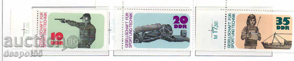 1977. GDR. 25 years Association of Sports and Technique (GST).