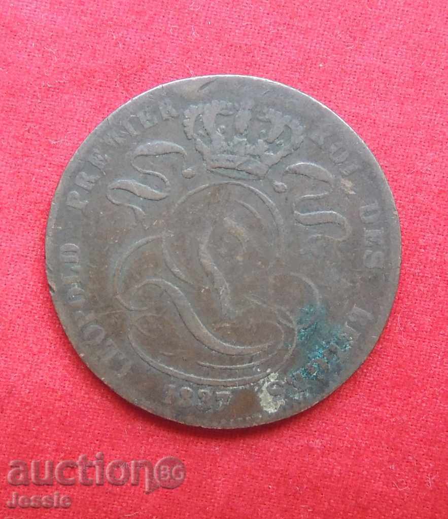 5 centimes 1837 Belgium with price 4.89 BGN | € 2.50