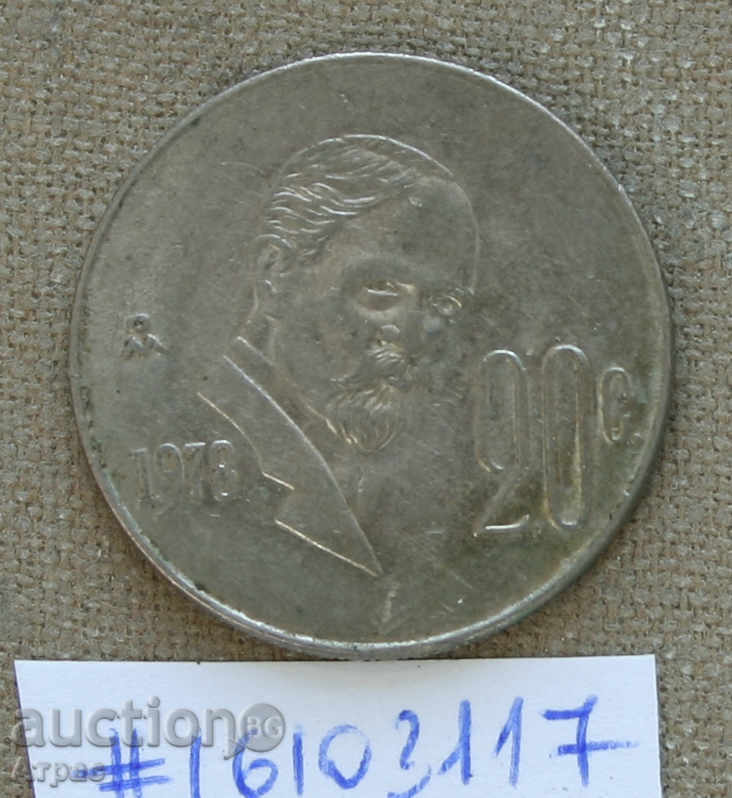 20 cents 1978 Mexico -