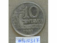 10 центавос 1970 Бразилия