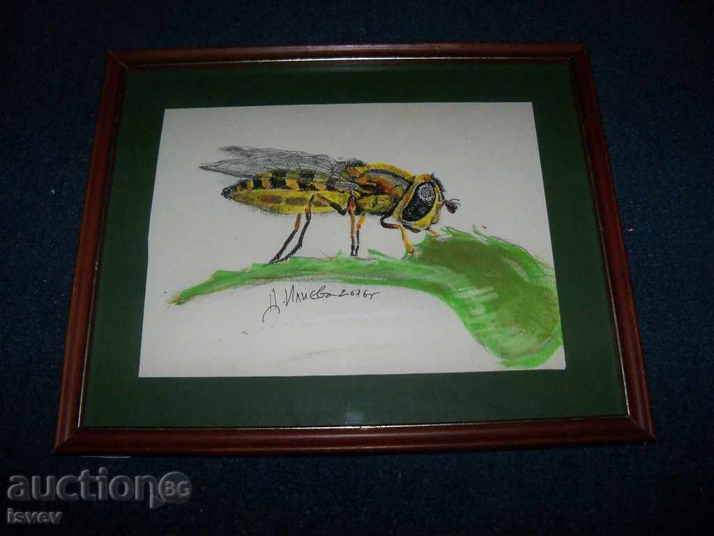 "Hornet" pictură de artistul Desislava Ilieva.