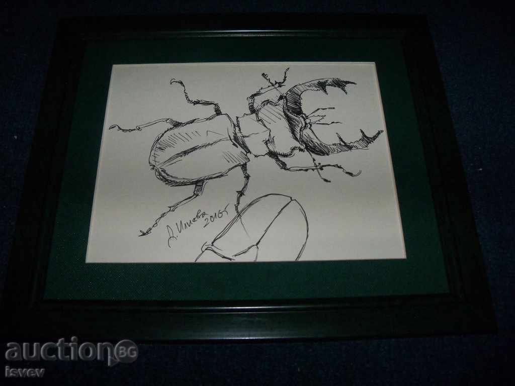 Auction "Beetle Roger" graphic by the artist Desislava Ilieva. Auction "Beetle Roger" graphic by the artist Desislava Ilieva.