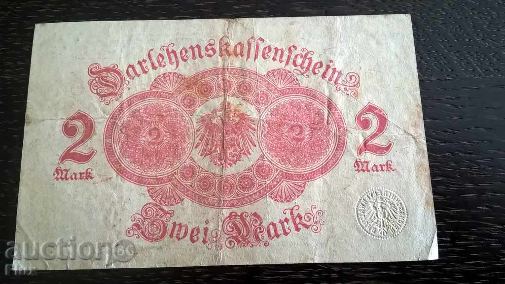 Reich banknote - Germany - 2 brands | 1914 with price 10.00 BGN | € 5.11 Reich banknote - Germany - 2 brands | 1914 with price 10.00 BGN | € 5.11