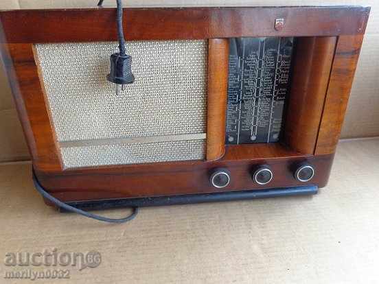 Old Philips radio, radio set, lamp - 7