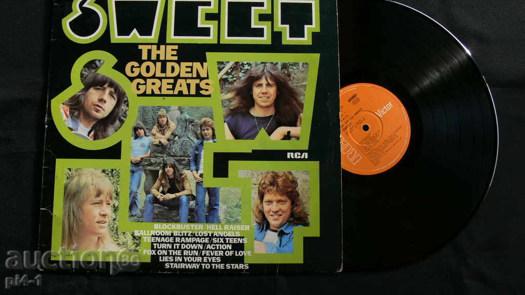 ПЛОЧА SWEET - THE GOLDEN GREATS VERY RARE YUGO PRESS LP 1977