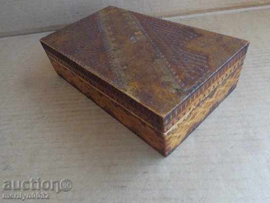 Old wooden pyrographic box with price 29.00 BGN | € 14.83 Old wooden pyrographic box with price 29.00 BGN | € 14.83