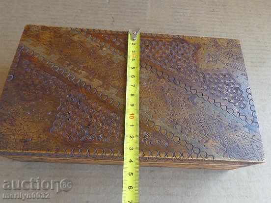 Old wooden pyrographic box - 5 Old wooden pyrographic box - 5