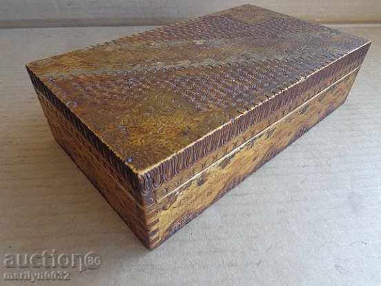 Old wooden pyrographic box - 7 Old wooden pyrographic box - 7