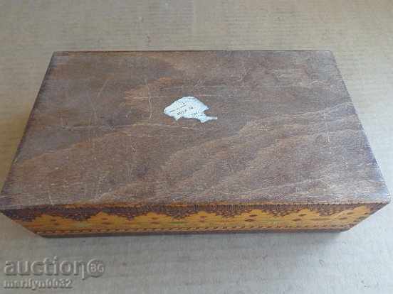 Old wooden pyrographic box - 6 Old wooden pyrographic box - 6