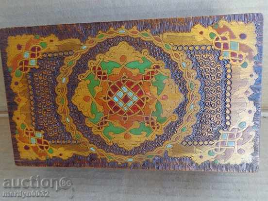 Old wooden pyrographic box - 7 Old wooden pyrographic box - 7