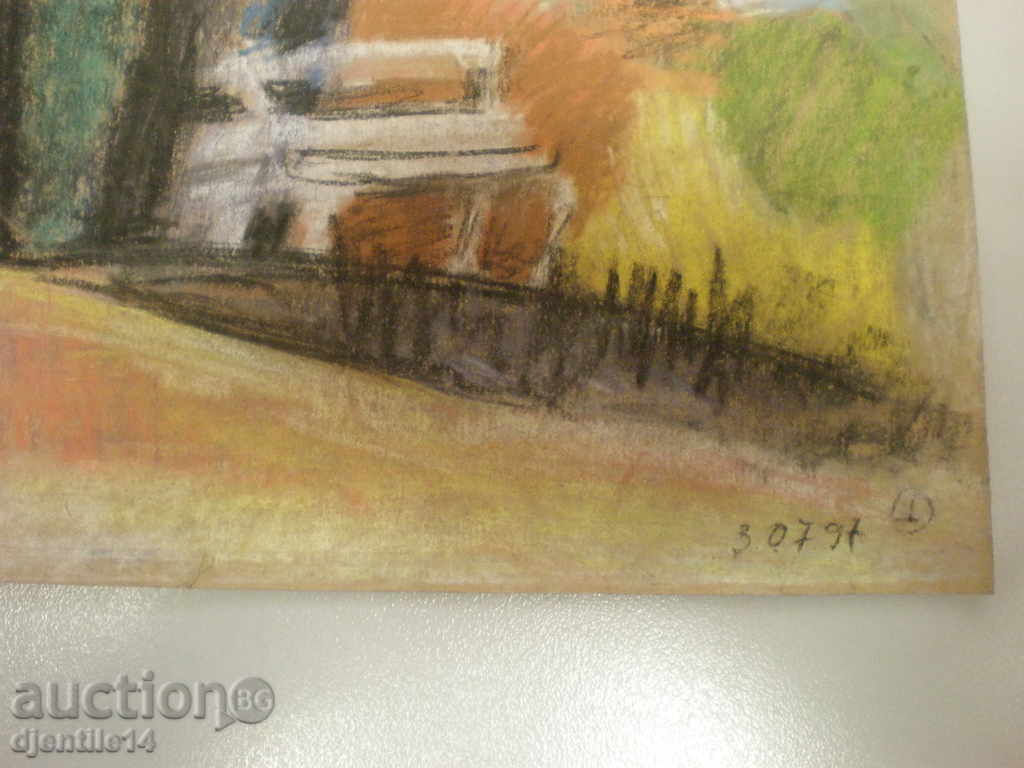 Licitație pictura pastelata.