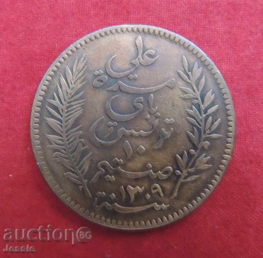 10 centimes 1892 A Tunisia with price 9.90 BGN | € 5.06 10 centimes 1892 A Tunisia with price 9.90 BGN | € 5.06