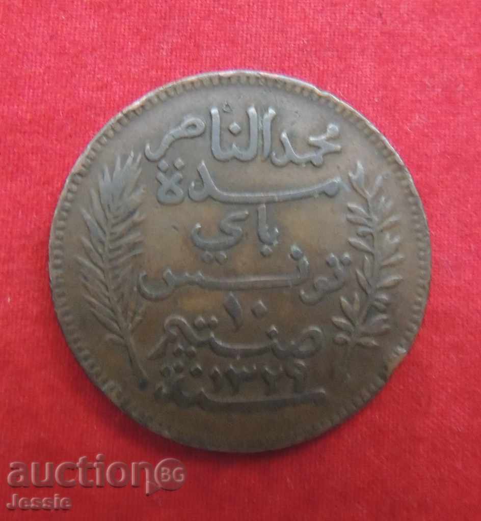 10 centimes 1911 A Tunisia with price € 6.06 | 11.85 BGN