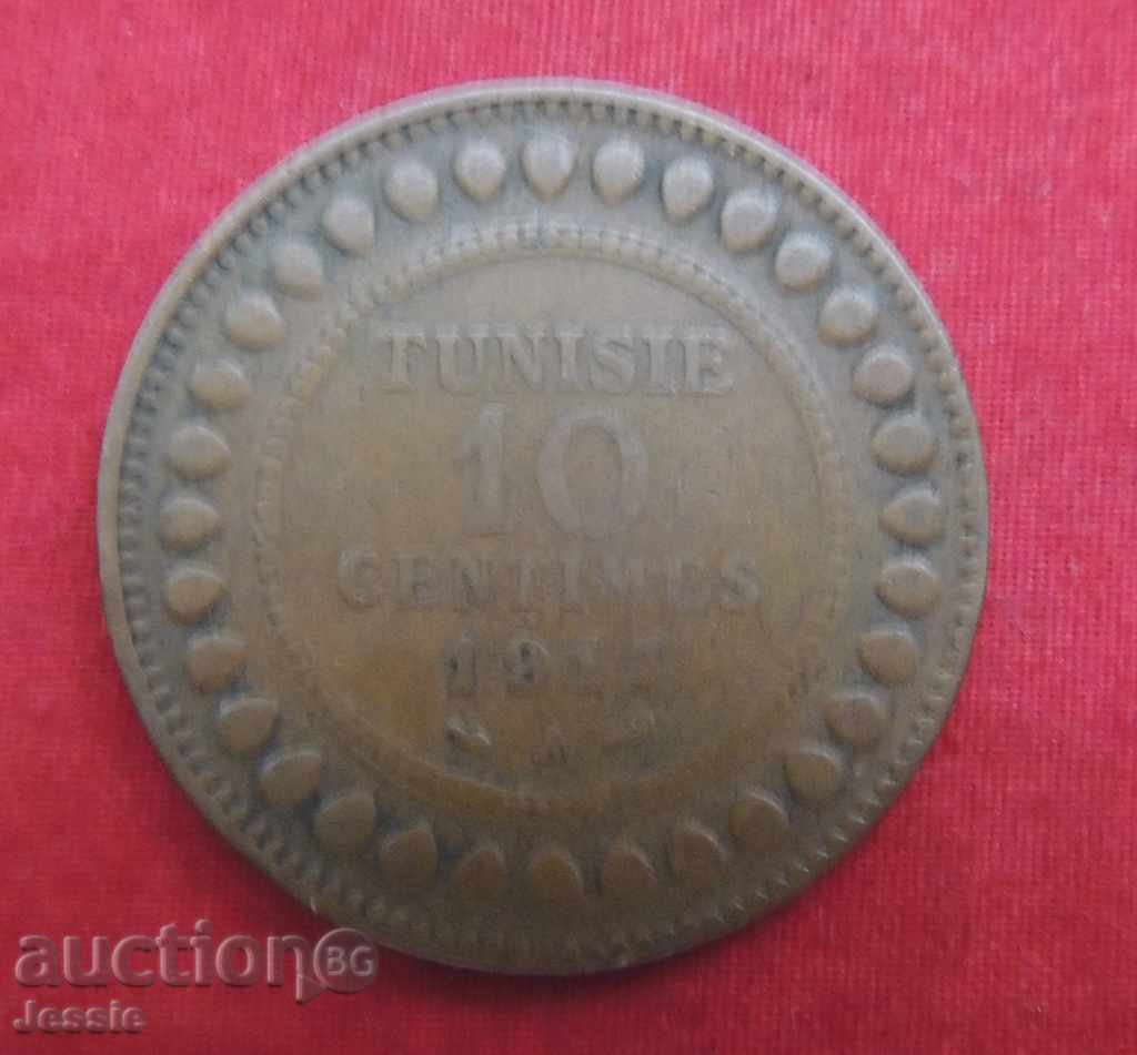 10 centimes 1917 A Tunisia