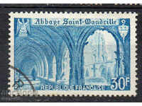 1951. Franța. Sf. Wandrille - Manastirea din Normandia.