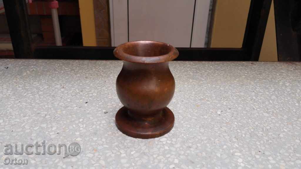 Old massive copper vase