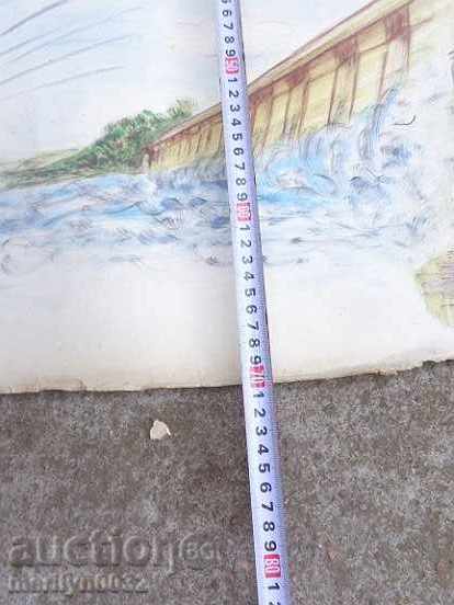 Delivery of Sten newspaper poster picture propaganda from the 50 USSR USSR