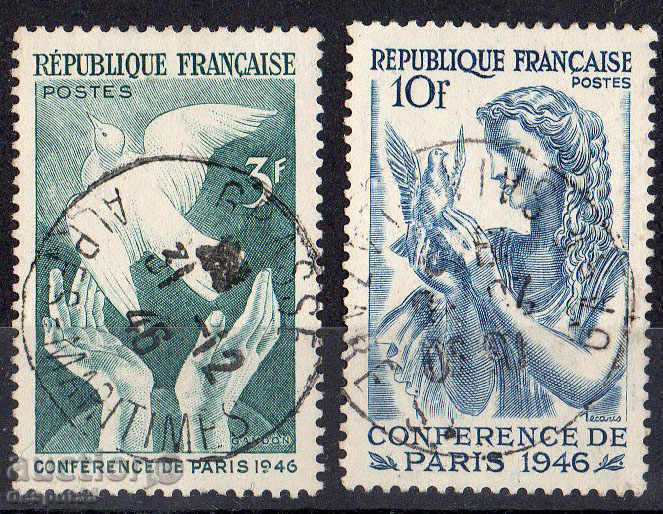 1946. Franța. Conferința de Pace de la Paris ..