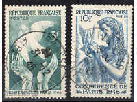 1946. Franța. Conferința de Pace de la Paris ..