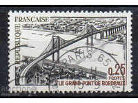 1967. Franța. Marele pod din Bordeaux.