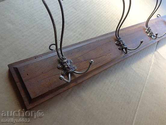 Delivery of An old bourgeois coat of walnut forged wrought iron Delivery of An old bourgeois coat of walnut forged wrought iron