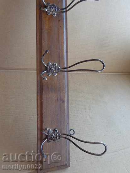 An old bourgeois coat of walnut forged wrought iron - 5 An old bourgeois coat of walnut forged wrought iron - 5