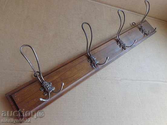 An old bourgeois coat of walnut forged wrought iron - 6 An old bourgeois coat of walnut forged wrought iron - 6