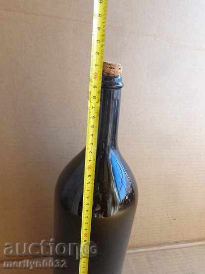 Auction Antique blown wine bottle bottle, jar, damajana Auction Antique blown wine bottle bottle, jar, damajana