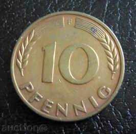 10 pfennig 1950f - Γερμανία