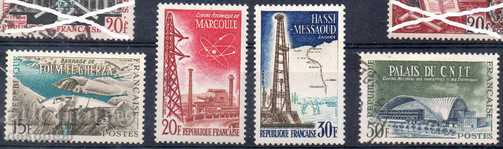 1959. France. Realized French projects. 2nd series.